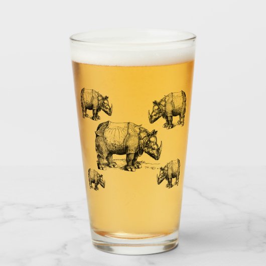 De Rhinoceros Glas (Voorkant gevuld)