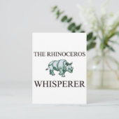 De Rhinoceros Whisperer Briefkaart (Staand voorkant)