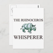 De Rhinoceros Whisperer Briefkaart (Voorkant / Achterkant)
