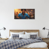 De Rhythm Ace Canvas Afdruk (Insitu (Slaapkamer))