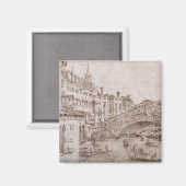 De Rialto-brug, Venetië Magneet (Voorkant / Achterkant)
