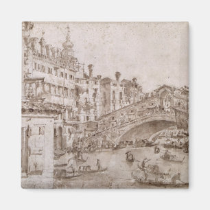 De Rialto-brug, Venetië Magneet