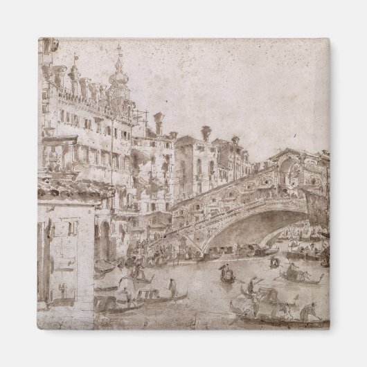 De Rialto-brug, Venetië Magneet (Voorkant)