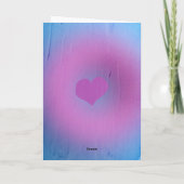 De ridder van kopjes Tarot Valentijnse Kaart (Achterkant)