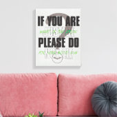 De Riddler - als je gerechtigheid bent, laat dan n Canvas Afdruk (Insitu (Woonkamer))