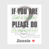 De Riddler - als je gerechtigheid bent, laat dan n Sticker (Vel)