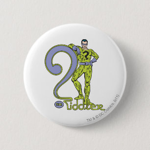 De Riddler en Logo Green Ronde Button 5,7 Cm