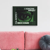 De Riddler "Ik weet wat ik moet worden" Canvas Afdruk (Insitu (Woonkamer))