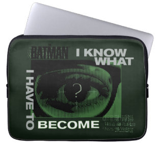 De Riddler "Ik weet wat ik moet worden" Laptop Sleeve