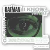 De Riddler "Ik weet wat ik moet worden" Sticker (Voorkant)