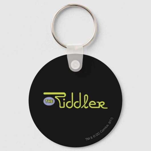 De Riddler Logo Green Sleutelhanger (Voorkant)
