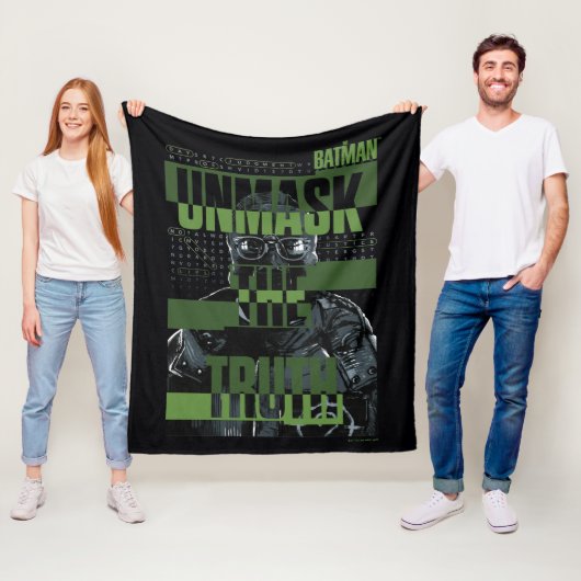 De Riddler - Unmask de Waarheid Fleece Deken (In situ)