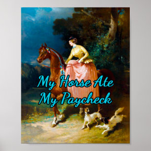 De Ride Along van Alfred De Dreux Poster