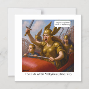 De Ride of the Valkyries (Staats-beurs) Magnetische Uitnodiging