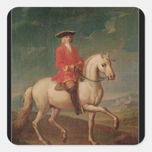 De Ride Vierkante Sticker (Voorkant)