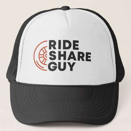 De Rideshare Guy Trucker Hat (NIEUW 2019) Pet (Voorkant)