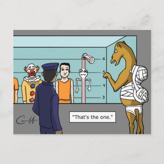 "De riem" Briefkaart (Voorkant)