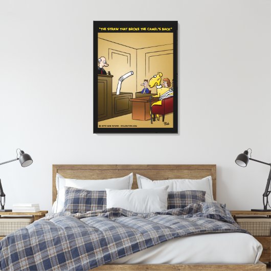 "De riem die de Camel heeft gebroken" Canvas Afdruk (Insitu (Slaapkamer))