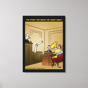 "De riem die de Camel heeft gebroken" Canvas Afdruk