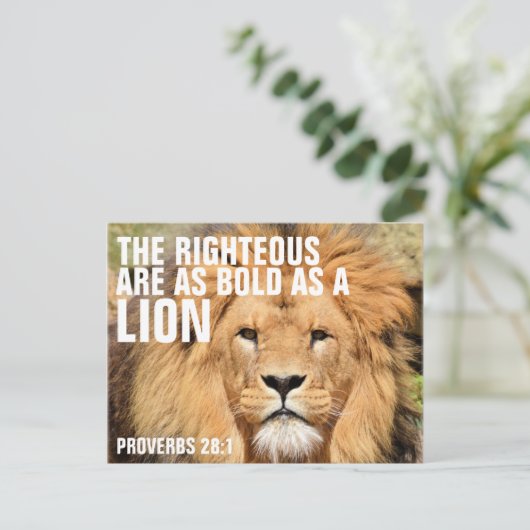 De Righteous is net zo vet als een LION Briefkaart (Staand voorkant)