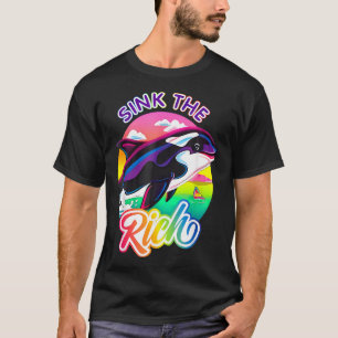 De rijke orka killer whale meme tot zinken brengen t-shirt