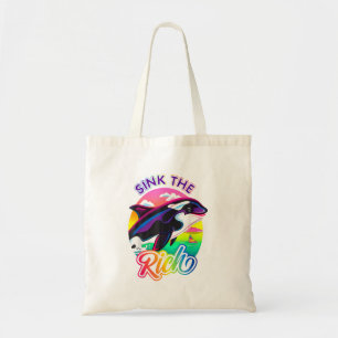 De rijke orka killer whale meme tot zinken brengen tote bag