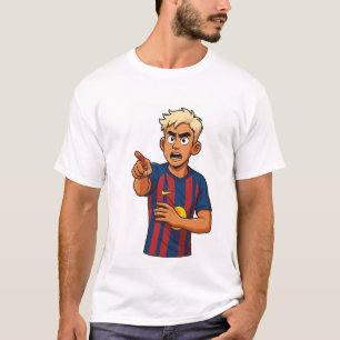 De rijzende ster Stijlvolle Anime Voetballer T-s T-shirt