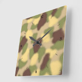 De Rimpeling van Camo Vierkante Klok (Hoek)