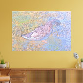 De rimpels canvas afdruk (Insitu (Woonkamer))