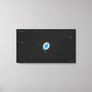 De Ring Nebula (M57) - Medium Canvas Print