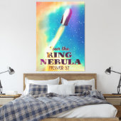 De Ring Nebula (Messier 57) Ruimtereisposter. Canvas Afdruk (Insitu (Slaapkamer))