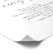 De ring spel iets blauw Vrijgezellenfeest Poster (Hoek)