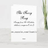 De ring van de Fee Feestdagen Kaart (Achterkant)