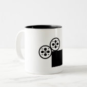 De ringer 11oz van de camera mok (wit) (Voorkant links)