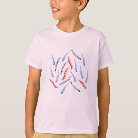 De Ringer T-Shirt van de Kinderen van de tak (Voorkant)