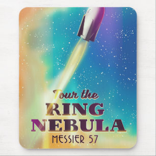 De Ringnevel (Messier 57) Poster voor ruimtereizen Muismat