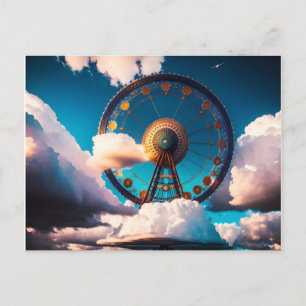 De rit in de lucht briefkaart