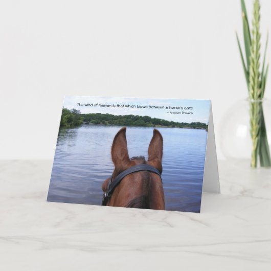 De Rit Notecard van de sleep Kaart (Voorkant)