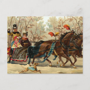 "De Rit van de Ar van Kerstmis " Feestdagenkaart