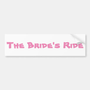 De rit van de bruid bumpersticker