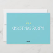 de rit van de tekkelslee feestdagenkaart (Achterkant)