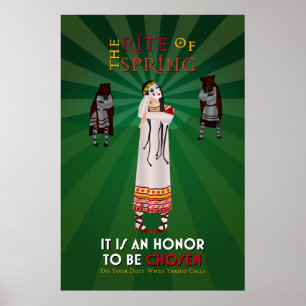 De Rite van het Poster van de Voorjaars-propaganda