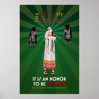 De Rite van het Poster van de Voorjaars-propaganda