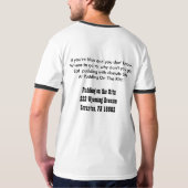 De Ritz-rok T-shirt (Achterkant volledig)