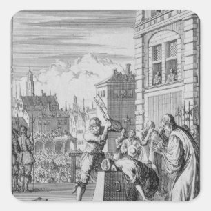 De Riven Shield Vierkante Sticker