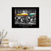 De Riverwalk in San Antonio, Texas Poster (Keuken)