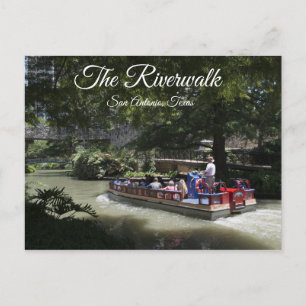 De Riverwalk San Antonio, Texas Ansichtkaart Briefkaart