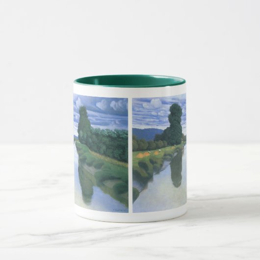 De rivier bij Berville van Felix Vallotton, Fijne Mok (Midden)