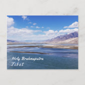 De rivier de Brahmaputra en het berglandschap - Ti Briefkaart (Voorkant)