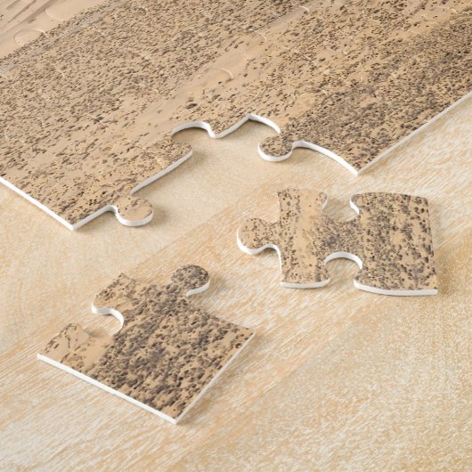 De rivier de Brahmaputra en het woestijnlandschap Legpuzzel (Zijkant)